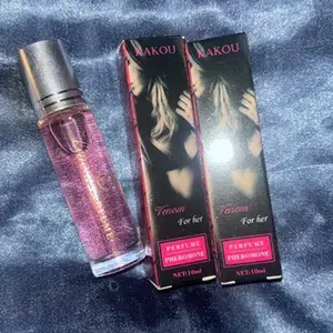 3-Piece Set of Women's Pheromone Perfume Oil—A floral-fruity fragrance that lasts up to 24 hours. Alcohol-free roll-on perfume that boosts confidence and attracts romance. 10 ml (0.34 fl oz) travel size, perfect for dates, parties, and the workplace.