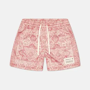 WASHED RED 2 TIMOTHY 1:7 MESH SHORTS