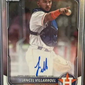 BASEBALL - 2025 Bowman - Jancel Villarreal 1st Bowman Chrome Autograph #CPA-JV sports  cards
