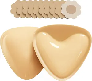 WPJ Push up Sticky Bra Pads Inserts, Double Sided Invisible Lift Adhesive Boob Breast Inserts, Women Stick on Bra