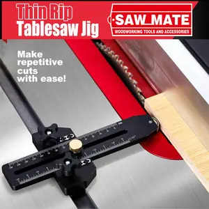 Aluminum Alloy Woodworking Table Saw Thin Board Cutting Guide, Precision Positioning Router Base, Durable Manual Tool for Carpentry Workbench, Tool Accessories