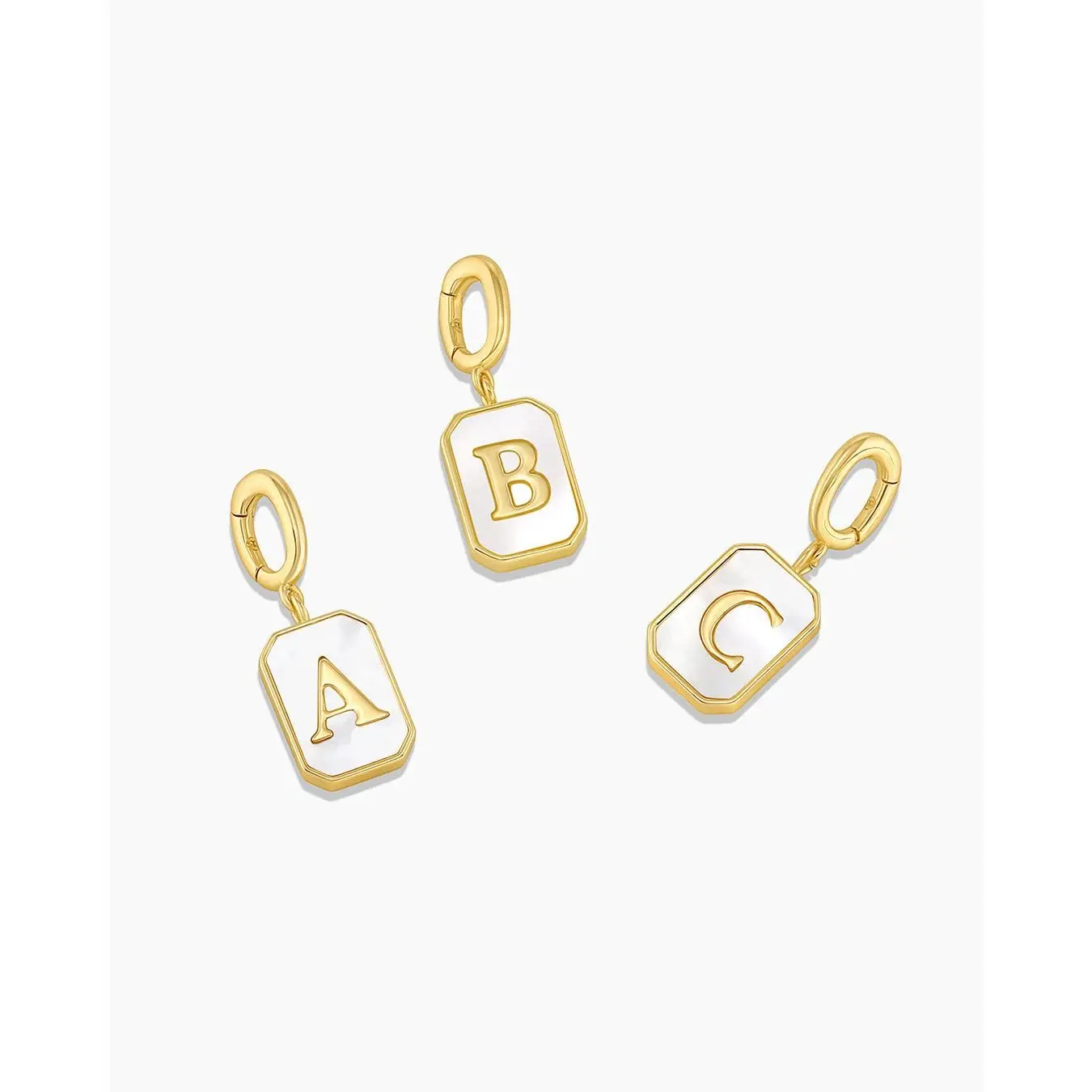 gorjana – Vintage Alphabet Parker Charm – Personalized Initial & 18K Gold-Plated – Everyday Jewelry – Elegant & Meaningful Gift Idea