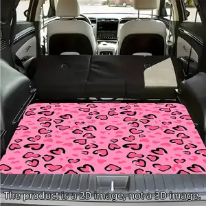 1pc Leopard Print Car Trunk Mat - Durable, Non-Slip, Easy to Clean, Keeps Trunk Dry and Clean, Adds Style to Your Vehicle Interior, Dog-Friendly Car Trunk Protector, Car Trunk Mat