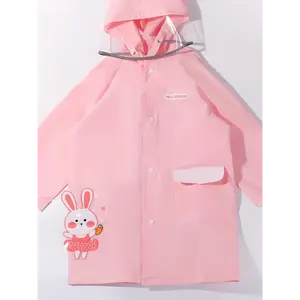 MELITTDEER Sweet Cute Raincoat for Girls, Rainproof EVA Material, Cartoon Design, Perfect for Outdoor Activities, School & Parties Pink umbrella  hat Women's Snow Garden Boots Collapsible Vampire Umbrella rain  pants Lightweight Waterproof Hi Vis Safety