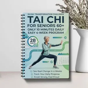 Tai Chi Daily Practice Planner for Seniors & Beginners – Spiral-Bound Fitness Log, Workout Journal with Progressive Exercise Tracking, Gentle Movement Journal for Balance & Wellness(5.5x8.3 Inch, Green)