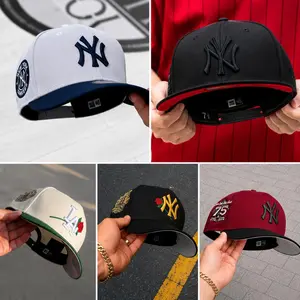 New Era MLB 59FIFTY Snapback Cap - NY Yankees/LA Dodgers Anniversary Patch, Unisex Classic Sport Streetwear, Adjustable Fit Sports Collectible Headwear