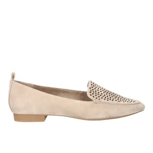 Bella Vita Womens Alessi Cut-Outs Slip On Flats Casual - Beige
