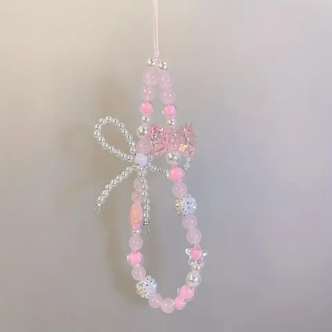 Cute Bowknot Design Phone Chain, Anti-lost Cell Phone Lanyard, Fashion Phone Strap for Women & Girls, Mobile Phone Decoration Accessories, Phone Charms, Phone Ornament
