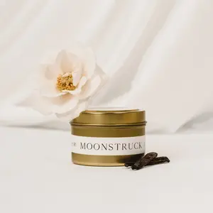 MOONSTRUCK | Honey and Vanilla All Natural Coconut Wax Candle | 3.3 Ounce