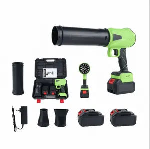 Brushless Cordless Leaf Blower with Dual 21V 3.0Ah Batteries, Multi-Scene High-Power Air Duster, Perfect Holiday Gift