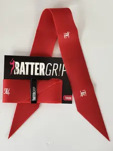 BatterGrip Baseball Softball Bat Grip Inferno Red 1mm Universal Fit Reusable Comfortable Secure Non-Slip Grip for All Players