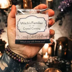 Blind Box - Witch's Familiar Mini Crystal Carving - Unexpected Animal Spirit - Unique Witchy Gift