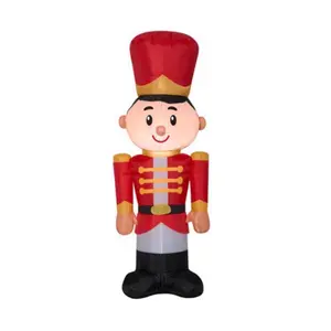Gemmy  3.5 ft. Soldier Inflatable LED Airblown Toy, Outdoor Decor, Constant Light