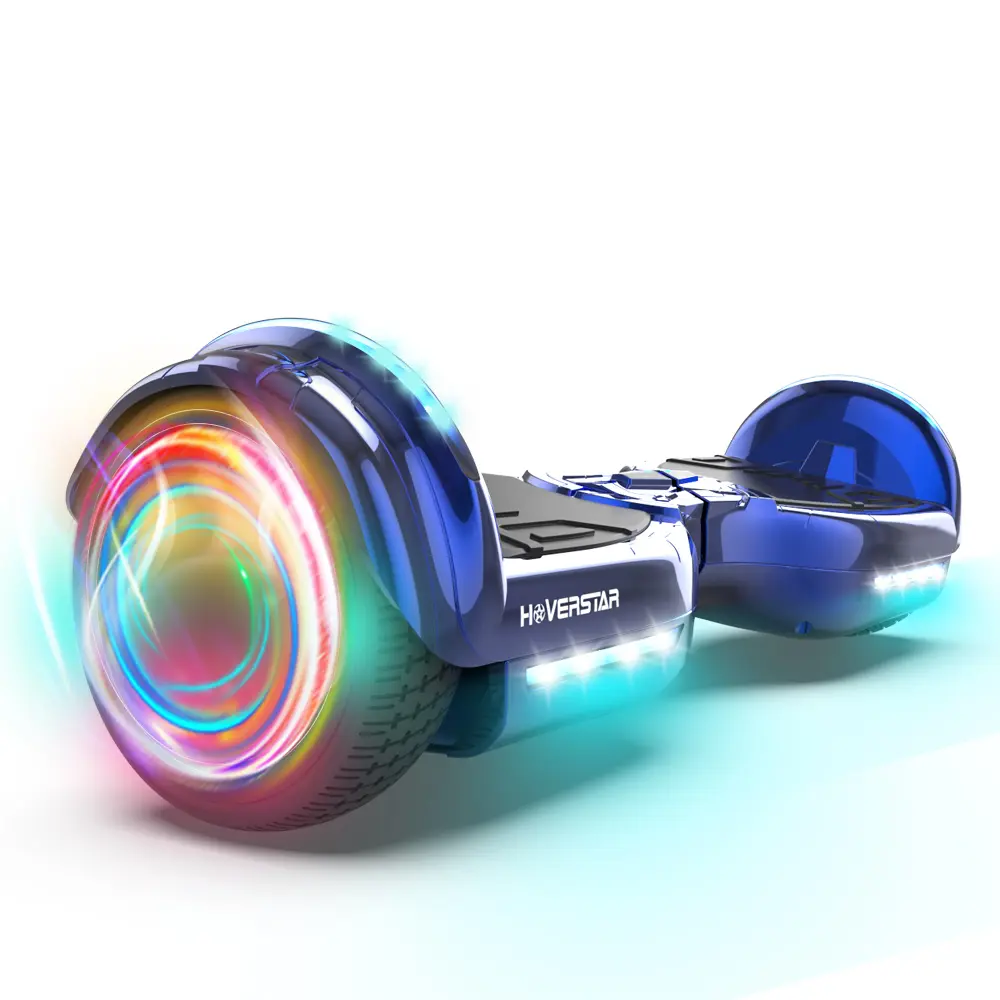 6.5" Self-Balancing Hoverboard for Kids & Teens, Dual 200W Motors, 6-9 MPH, Colorful LED Light-Up Wheels, Bluetooth Speaker, 165 lbs Max Load