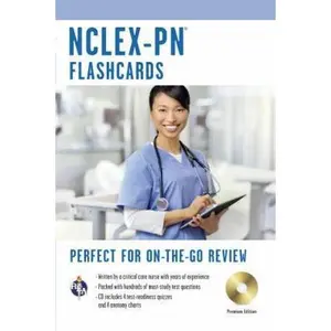 USED-NCLEX-PN Flashcard Book Premium Edition with CD (Nursing Test Prep) by Rebekah Warner (Paperback)