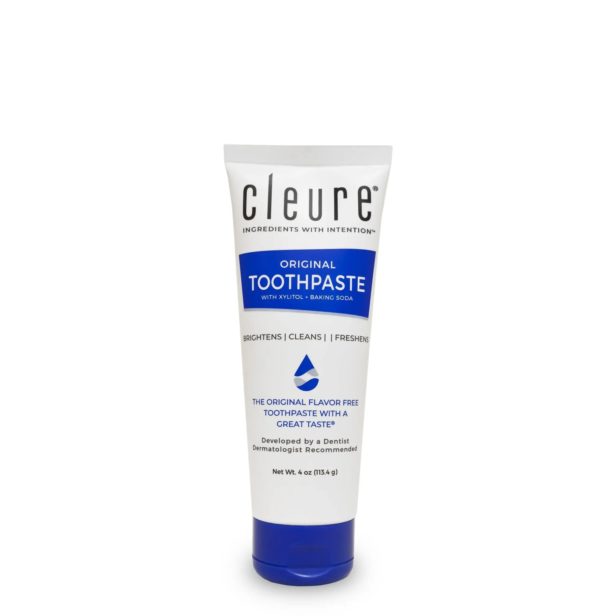 Cleure Unflavored Toothpaste for Sensitive Mouths | Dye Free, Cruelty Free, Flavor Free Cleure Unflavored Toothpaste for Sensitive Mouths | Dye Free, Cruelty Free, Flavor Free