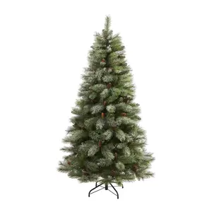 6' French Alps Mountain Christmas Tree by Nearly Natural