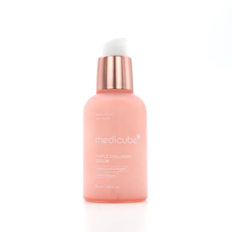 Medicube Triple Collagen Serum 4.0 (55ml) - Cleansing Moisturizer for Normal & Sensitive Skin, Hydrates, Reduces Fine Lines, Boosts Radiant Glow, Supports Selfcare, Smooth