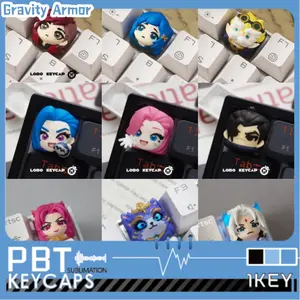 Lol Game Theme Keycaps 1 Pcs Cherry R4 Profile Mechanical Keyboard Customization Esc Anime Cartoon Festival Gift Resin Keycaps