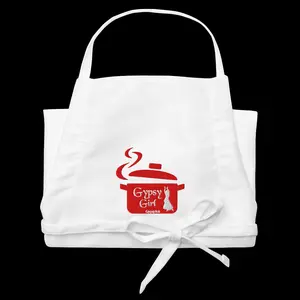 Gypsy Girl dancing embroidered Apron Accessory Cotton Adjustable