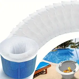 5pcs Pool Filter Saver Skimmer Basket Sock Sleeve Net, Pool Skimmer Socks Filters Baskets Excellent Savers for Pool Filters, Swimming Pool Accessories, Ideal for Above or Below Ground Pools