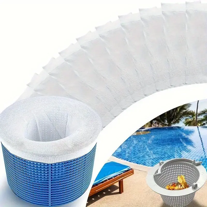 5pcs Pool Filter Saver Skimmer Basket Sock Sleeve Net, Pool Skimmer Socks Filters Baskets Excellent Savers for Pool Filters, Swimming Pool Accessories, Ideal for Above or Below Ground Pools