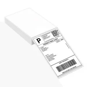 4x6 Inch Self-Adhesive Shipping Labels, 100 Sheets/200 Sheets Thermal Labels, 100 X 150mm for D100 & D200 Thermal Printers, Sticky Label