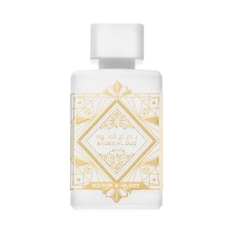 Lattafa Bade'e Al Oud Honor & Glory Eau de Parfum Spray 3.4 Ounce – Perfumes Arabia Arabian Scent Aromatic Woody Fragrance