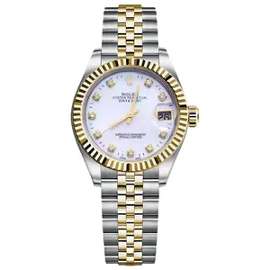 Rolex Datejust 31 ref. 68273 Two-Tone (Steel/Yellow Gold) Automatic - Fluted Bezel, Jubilee Bracelet, Custom White MOP Dial w/ Diamond Markers Ladies Watch WHP040790