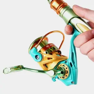 Macaron Color Full Metal Lure Spinning Reel, Fishing Gear, Fishing Tackle, Valentine's Day Gift, Men's Gift, High-Quality Fisherman Tool