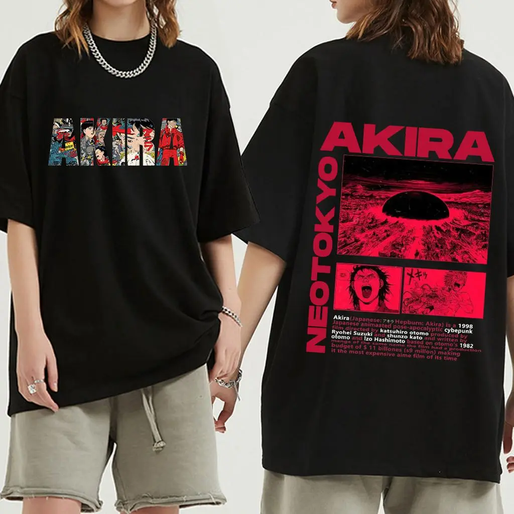 Akira Neo Tokyo Vintage Anime Graphic Shirt Japanese Cyberpunk Tee XY100801