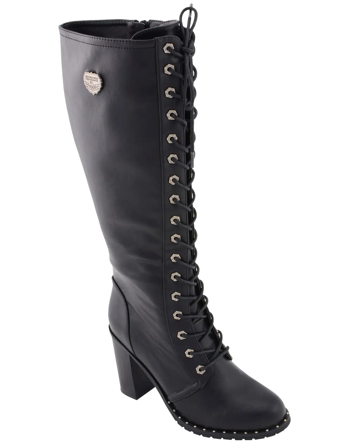 Milwaukee Leather Women's Women'S Lace To Toe Boot Round - Mbl9442