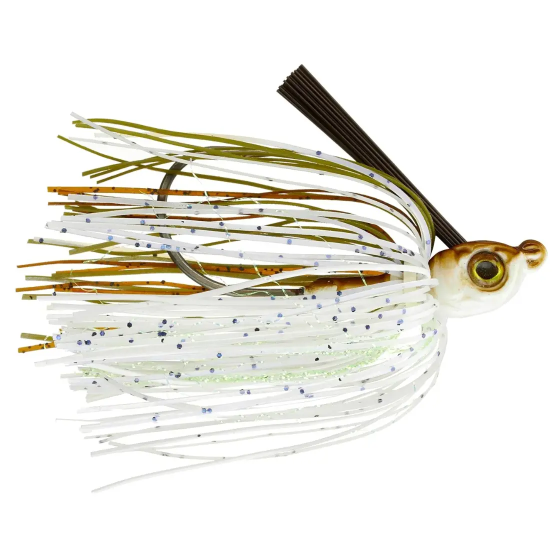 Jackpot Punching Jig Tackle, Compact Head with Streamlined Profile for Heavy Cover, Features a Redline Hook for Strong Holding Power, Fishing Tackle Lures, Lure Fishing, Grass, Fluorocarbon, Punch Through Docks, High Stakes Fishing Gear