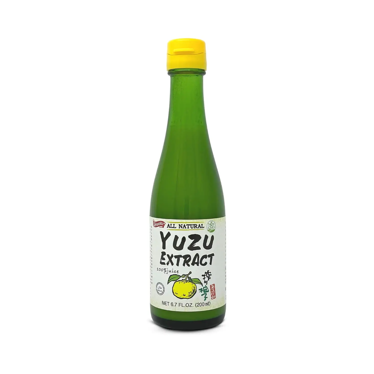 Shirakiku Japanese Yuzu Extract - Pure Yuzu Juice - Versatile Extract Used for Baking, Food Flavouring and Asian Drink Mixture | - 6. 76 Fl Oz (Pack of 1)