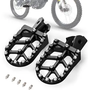 Electric Dirt Bike Wider Foot Pegs Footpegs CNC for Surron Sur Ron LBX ERide Pro SS 2.0 3.0 E-Ride Pro SR/S 79Bike Falcon GT Ventus One Black