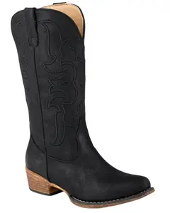Women's Riley Cord Western Boot Snip Toe - 09-021-1566-3457 Bl