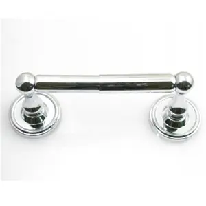 212 MAIN Midtowne Chrome Standard Type Transitional Bathroom Tissue Holder - Wall Mount, Interchangeable Plate