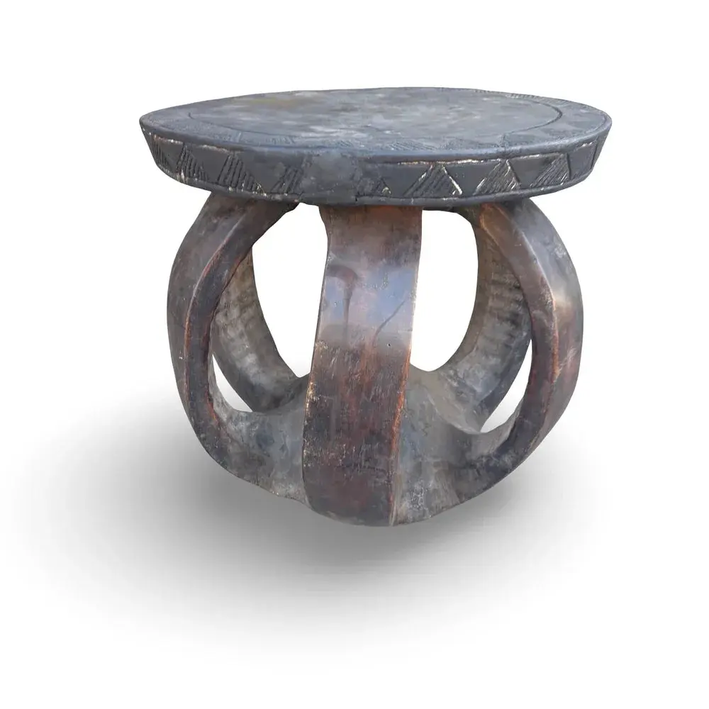 Vintage African Carved Wooden Stool Vintage African Carved Wooden Stool