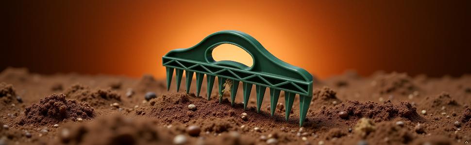 Garden Seeder - Seed Spacing Tool Achieve Precise Seed & Seedling Placement in Rows, Trays for Vegetables, Flowers, Herbs. Ergonomic Manual Weeder Design.