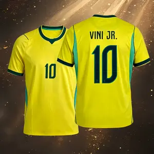 2026 All Brazilian playersHome And Away Short And Long Sleeve Soccer Jersey Fans Version Breathable
