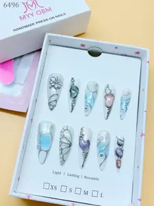 .DP.6496.Spicy girl hand-painted wearable nails