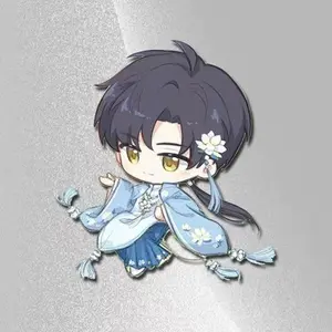 Game Love And Deepspace Xavier Zayne Rafayel Sylus Cosplay Brooch 4 Pcs/Set Kawaii Acrylic Badge Lapel Pins Bag Accessories Prop
