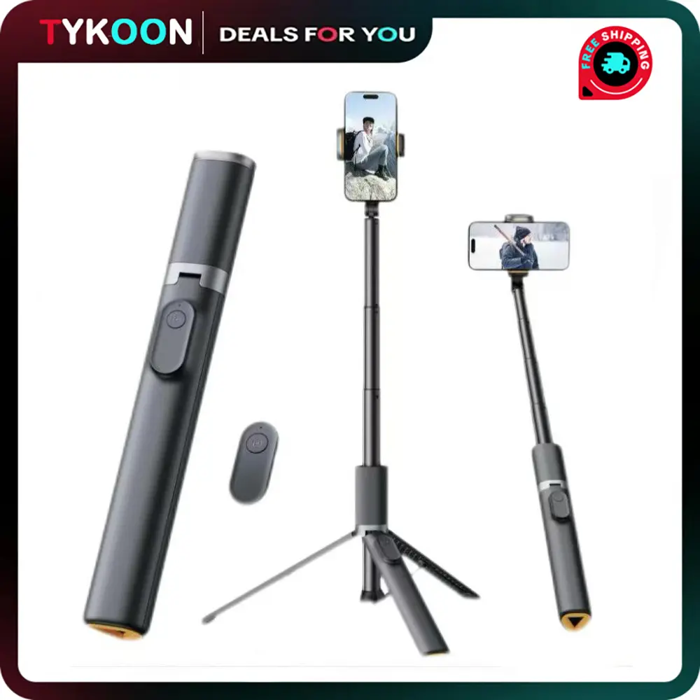 Selfie Stick with 63'' Extendable Tripod and Bluetooth Remote, Lightweight & Foldable, Compatible with All Phones,Good for Travel & iPhone Accessories