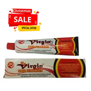 Virgin Hair Fertilizer New Improved 125g  Jamaican Castor Oil & Coconut Oil for Rapid Healthy Hair Growth Nourishing Haircare