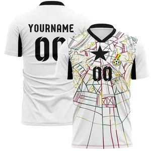 Custom African Heritage Star Soccer Jersey - Personalized Name & Number Athletic Football Shirt, Premium Moisture-Wicking Breathable Sportswear Uniform for Men & Women