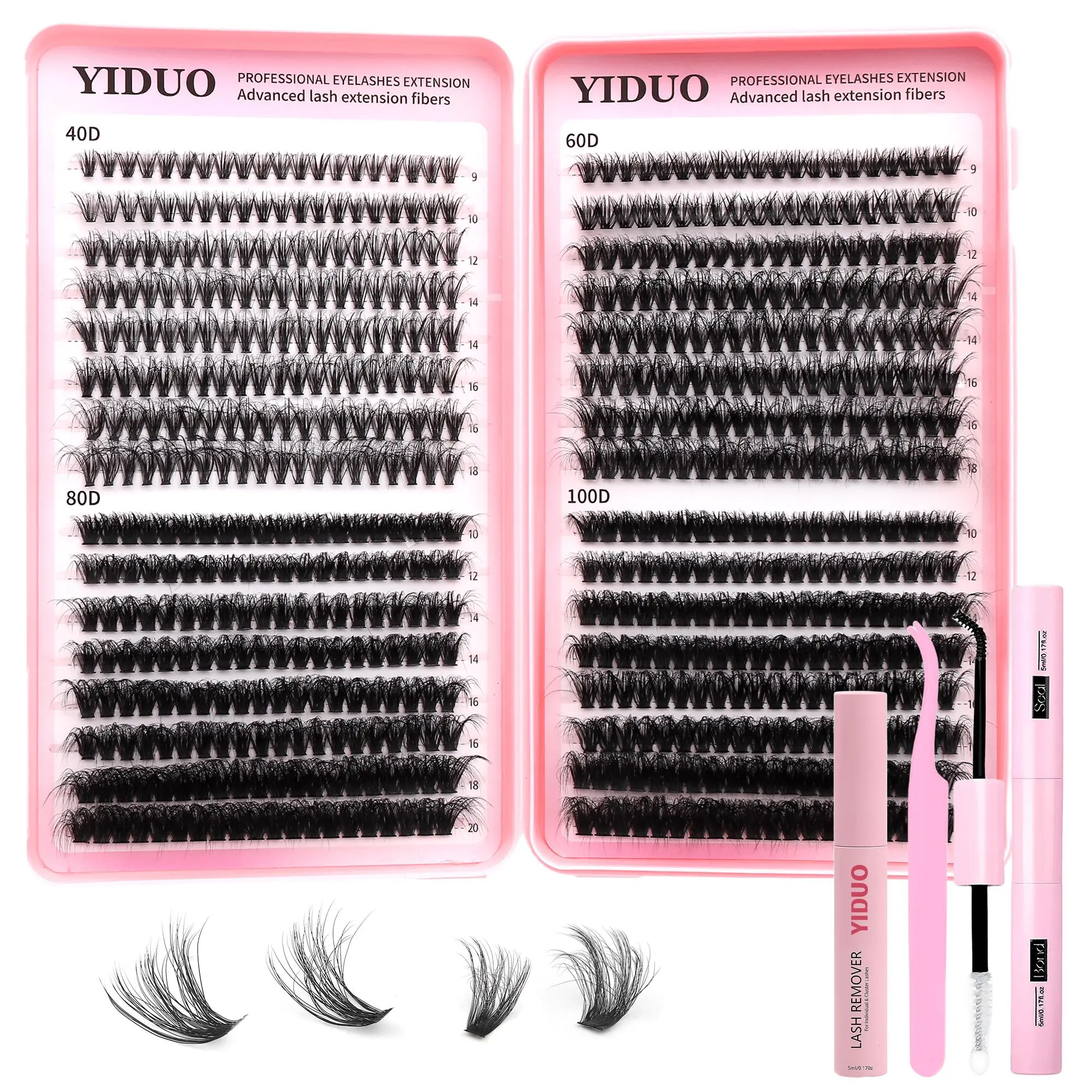 640Pcs Fluffy Lash Extension Kit