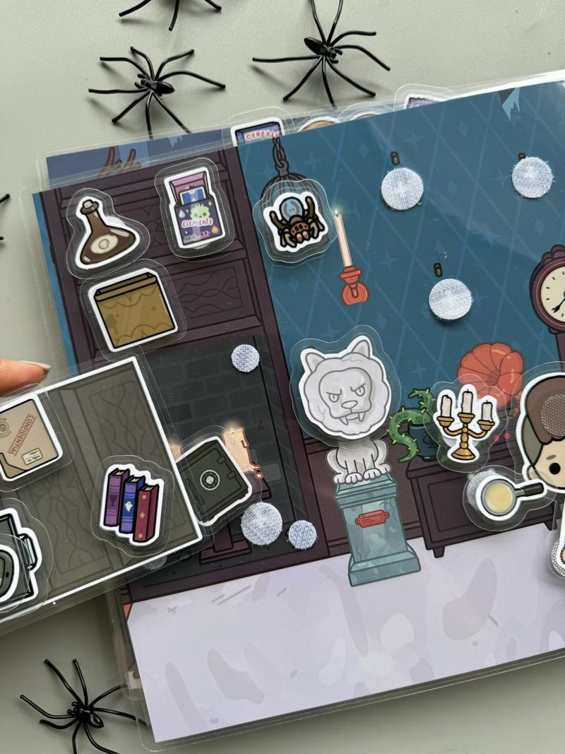 Halloween activity book, busy book, educational paper dress up dolls, toddler paper doll house, lulu printable paper dolls