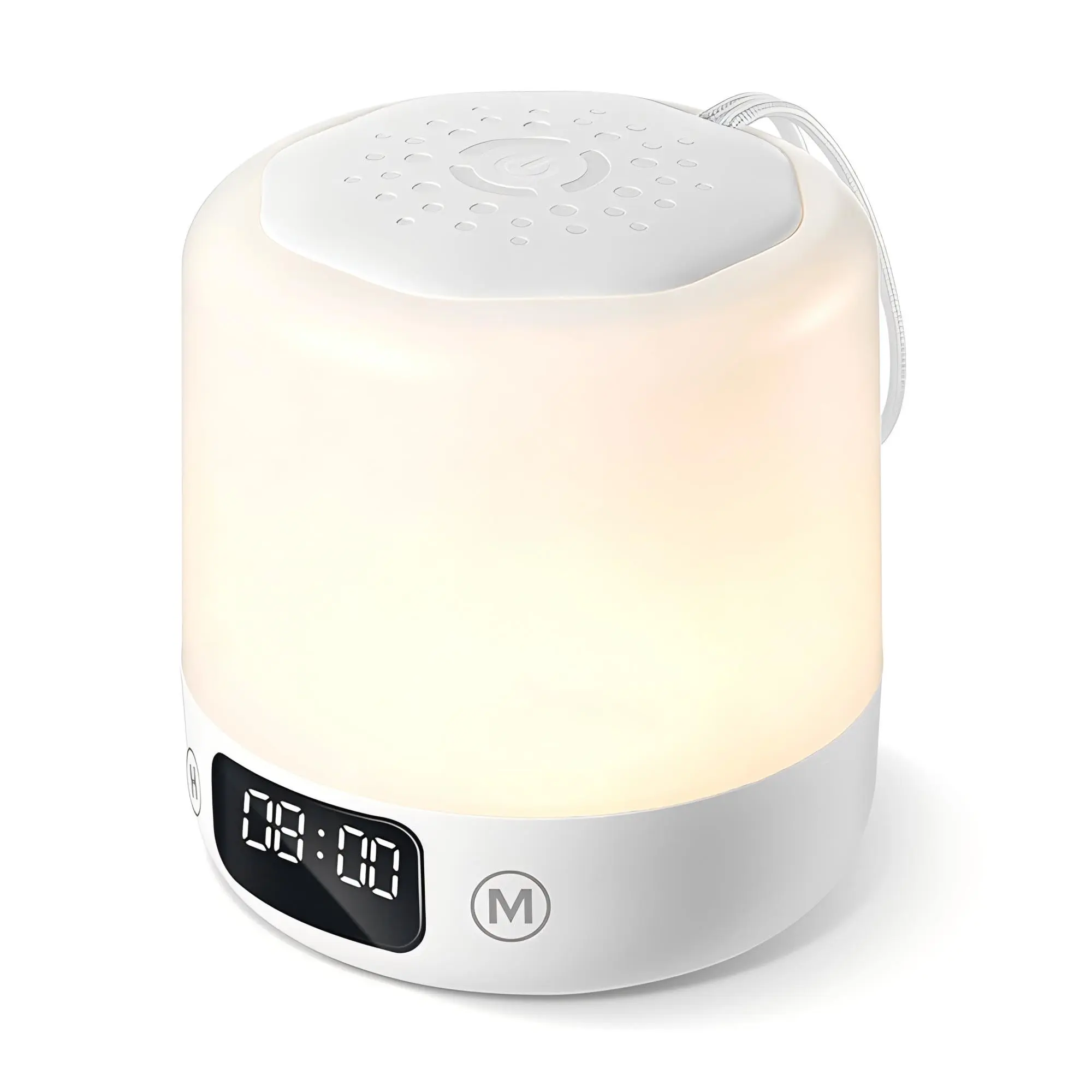 Kids Dimmable Battery-Operated LED Night Light with Digital Clock, Remote Control, 3 Adjustable Color Temperatures, 10/30/60 Min Auto-Off Timer, Rechargeable Cells, Portable Nursery Table Lamp for Bedroom Customizable Lighting, Dimmable Nightlight