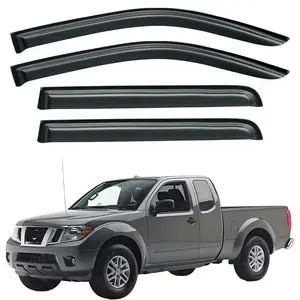 for 2005-2021 Nissan Frontier Crew Cab with 4 Full Size Doors Window Visor/WeatherShield/Rain Visor Car Accessories Truck Autos Vehicle Replacement Cover