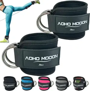 Ankle Strap for Cable Machine Attachments, Gym Accessories for Women and Men, Neoprene Ankle Cuffs for glute Kickback